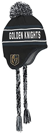 Outerstuff Kinder NHL Wintermütze Jacquard Tassel Vegas Golden Knights
