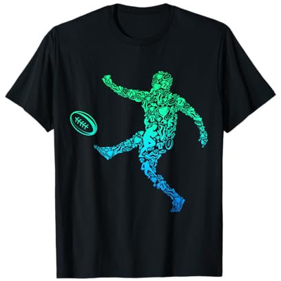 Rugby Spieler Herren Jungen Kinder T-Shirt