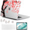MUSHUI 4 en 1 Coque pour MacBook Pro 13 Pouces 2020 2022-2016 Modèle A2338 M1 M2 A2289 A2251 A2159 A1989 A1706 A1708, Plastique Rigide Case Étui et Protection Clavier pour Mac Pro 13.3, X89-10