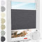 Schuette® Plissee ohne Bohren zum Kleben ● Dolomite Kollektion: Dark Vintage (Grau) ● 130x100cm (Breite x Höhe) ● Suprafix Faltrollo Klebehalterung ● Bequeme Rollo Montage inkl. Video