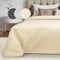 Beautissu Tagesdecke 220x240 cm Bettüberwurf für Boxspringbett & Sofa in Steppoptik Olivia Große Atmungsaktive Sofa Überwurfdecke Eleganter Tagesdecken Bettüberwurf – Boho Tagesdecke Beige