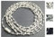 EFIXS Rollokette aus PVC (Bedienkette) – mit Kettenverbinder - Bedienlänge 50 Meter - 4,5 x 12 mm - für Rollos, Jalousien, Lamellenvorhänge, Farbe: Weiss
