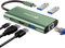 Hub USB C, UtechSmart 6 en 1 USB C a HDMI Adaptador con 1000M Ethernet, PD 100W Puerto de Carga, 3 Puertos USB 3.0 Adaptador Compatible para MacBook Pro, Chromebook, y USB C Devices(Verde)
