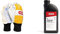 Oregon Chainsaw Protective Gloves, Leather – Pair (M) & Chainsaw Chain and Guide Bar Oil, 1 Litre Bottle (90844)