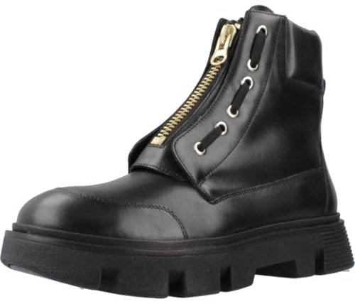 Geox D Vilde, Stivale alla Caviglia Donna, Nero, 38 EU