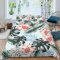 ALABOW 3D Palmenblätter Bettwäsche 135x200 cm 4teilig mit Reißverschluss Microfaser Warme Weich Bettbezug Set Tropisch Dschungel Blumen Kinderbettwäsche mit 2 Kissenbezug 80x80 für Mädchen Junge