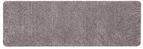 Schmutzfangmatte innen waschbar 80x200 cm – Sauberlaufmatte anthrazit 100% Baumwolle Türmatte - Entra SAUGSTARK - rutschfeste Fußmatte pflegeleicht
