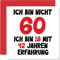 60. Geburtstagskarte Lustig für Männer Frauen Ihn Sie - Ich Bin 18 und 42 Jahre Erfahrung - Lustiger Sechzig Sechzigster Alles Gute Zum Karte Geburtstag, 145mm Scherzen Glückwunschkarten