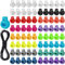 Sinofort Stop Cordon 100Pcs Arret de Cordon Bloque Lacet Serre Cordon Attache Lacet Attache Elastique pour Lacets Vêtements Sacs à Dos Artisanat