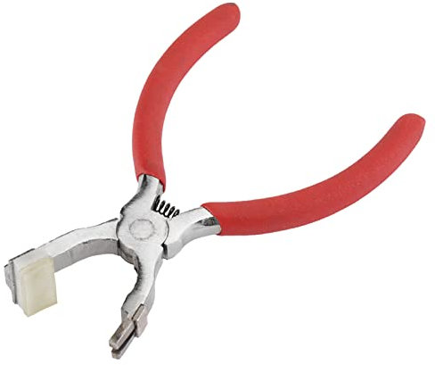 Leder-Lochstanzwerkzeug, Leder-Lochzange, Lochzange 4 Mm, Lautlos, Leder-Lochstanze, Nähen, Handzange, Lederhandwerkswerkzeug für Gürtel, Riemen, Sättel, Schuhe