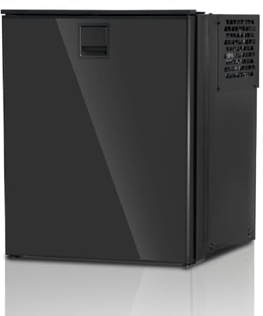 Techomey Kompressor Kühlbox, 85L, Kühlschrank mit Gefrierfach 12V/24V, Kühlbox Auto, Tragbarer Camping Kühlschrank für Auto, LKW, Wohnmobil, Wohnwagen, Boot, Schwarz