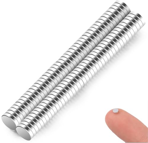 100 Stück Runde Neodym Mini Magnete Extra Stark 3x1mm Starke Kleine Magnete Geeignet für Magnettafeln, Kühlschränke, Whiteboards und vieles mehr