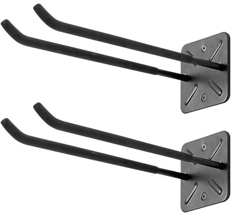 PYBTOOL Ganchos de Garaje de Alta Resistencia de 12 Pulgadas, Organizador de Herramientas Montado en la Pared para Neumáticos, Escaleras y Sillas Plegables