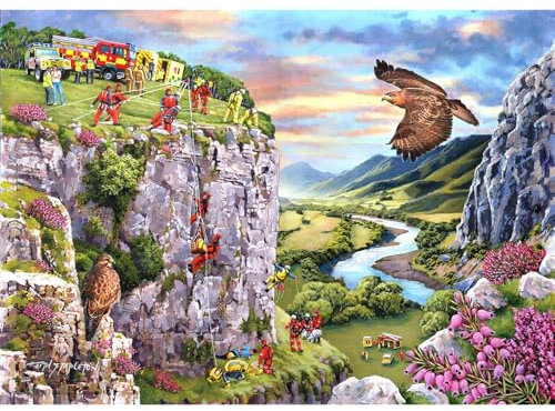 The House of Puzzles - Everyday Heroes Jigsaw - 1000 Piece Jigsaws For Adults, Artist Illustrated, Scenic Landscape, Deluxe Puzzle Gifts