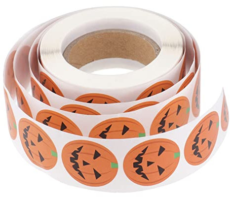 Toyvian 2st Halloween-bodenaufkleber Geschenkaufkleber Halloween-kürbis-Aufkleber Halloween-Dekoration Scrapbook-Verzierungen Halloween-umschlagaufkleber Geschenkanhänger Halloween-zubehör