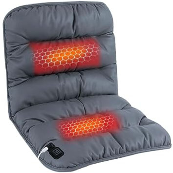 Heated Seat Cushion, Heated Cushion for Wheelchair, 3 Mode Adjustable Warm Seat Cushion, USB-Powered Heated Seat Pad, for Office Chair with Back Support