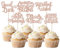 SYKYCTCY 36 Pack Retirement Cupcake Toppers Glitter officially retired Cupcake Picks And So The Adventure Begins Good Luck Cake Decorations for Retirement Theme Birthday Party Supllies Rosegold