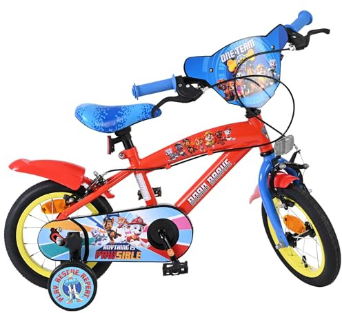 Volare Kinderfahrrad 12, 14, 16 Zoll für Mädchen und Jungen 3–6 Jahre – Offiziell Lizenziert mit Charaktermotiv – Stützräder, Rücktrittbremse und Handbremse