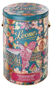 Leone depuis 1857 - Œuf de Pâques au chocolat brut - Œuf en chocolat noir 70% - in Boîte cadeau - Avec surprise - Vegano et sans gluten - 350g