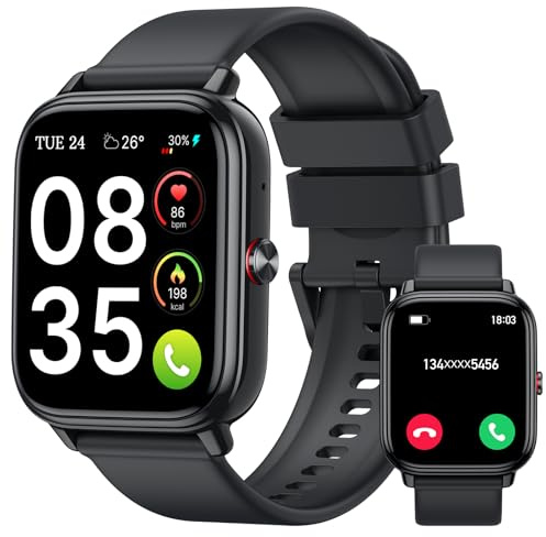 1.83HD Reloj Inteligente Hombre Mujer, Smartwatch con Llamadas Bluetooth | Batería de 1000mAh, 20 Días Autonomía, Impermeable IP68, 110+ Modos Deportivos, Reloj Deportivo para Android/iOS