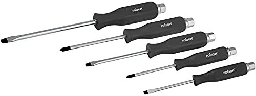 Rolson 28594 5 pc Hex Shank Screwdriver Set