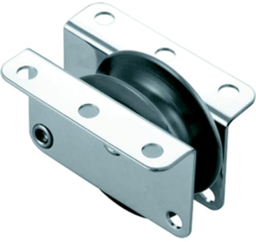 RONSTAN RF41712 Grade Stainless Steel 316 Series 40 High Load Exit and Lead Block, 1100 lbs Load Capacity,1-9/16 Sheave