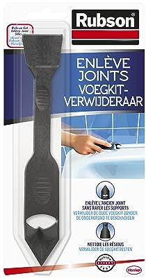 Ouvre Cartouche & Lisseur Rubson – Outil 2 en 1 pour rénovation de joint – Cutter pour ouvrir toutes cartouches – Lisse le joint pour une finition parfaite