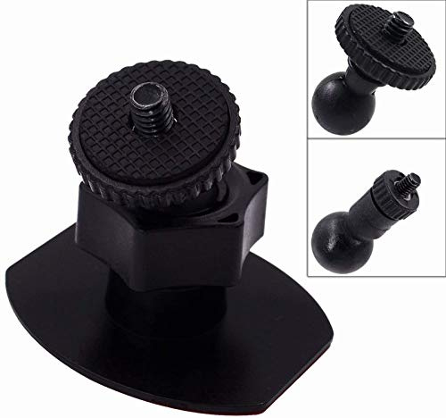 iSaddle CH01B 1/4-Zoll-20 Gewinde Kamera Mini 3M doppelseitige Klebehalterung Stativ Halter Universal in Dash Cam Halterung