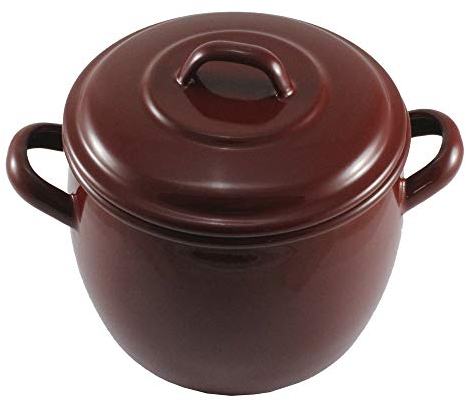 Wurko - Olla Esmalte Marrón Bombeada 40 cm