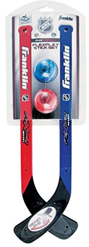Franklin Sports NHL Flex Play Hockey Sticks and Ball Set - 2 Players