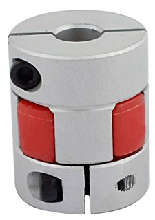 sourcing map 8mm bis 10mm Wellenkupplung 30mm Länge 25mm Durchmesser Motorkupplung Aluminiumlegierung Gelenkverbinder für DIY Encoder