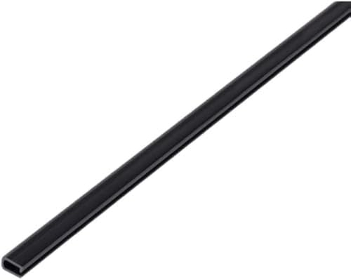 Alberts 470586 Profilé d'entrée | Noir | PVC-U | 1000 x 7 x 4 mm