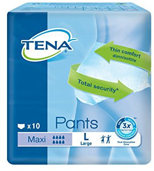 TENA Pants L Maxi – Deslizamiento Absorbente/Pants – Protección para incontinencia severa y noche – Unisex – Grande – 1 unidad – 1 pieza
