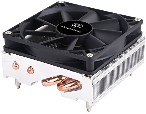 SilverStone Technology SST-AR11 SFF 95 Watt Intel 115X CPU Cooler with 4 heat pipe design at only 47mm tall AR11