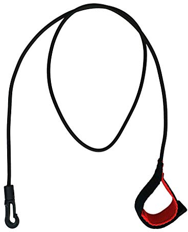 MagiDeal Premium Paddelsicherung Sicherungs Kanu Paddel Schnur mit Haken, Schwarz