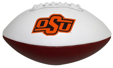 Logo Brands NCAA Autogramm-Fußball, Einheitsgröße, Mehrfarbig, Unisex, Official-Size Autograph Football, braun, Official Size