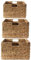 Wasser-Hyazinth-Korb mit Metallarmatur - 3er-Lot