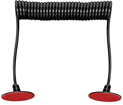 I3C 1.5M Cavo Antifurto per Telecomando, Cavo Anti-smarrimento Telecomando TV in Metallo Nero