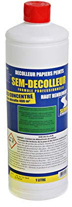 Semin - Sem-Décolleur pour Décoller Tous les Papiers Peints - Intérieur - Flacon de 1 L
