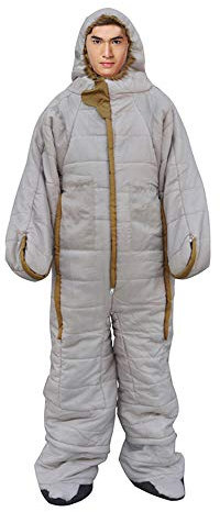 Gaorui Mummy Sleeping Bag Humanoid Sleeping Bag Outdoor Camping Sleeping Bag Winter Indoor Outdoor Portable Ultralight Warm Adult Windproof Sleeping Bag (white, L)