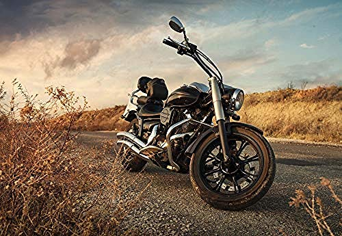 Fototapete Tapete 3D Motorrad Tapete Wandbild Auto Und Transport Wohnzimmer Schlafzimmer Tv Sofa Hintergrund Wandbild 3D Wandtapete-250Cmx175Cm