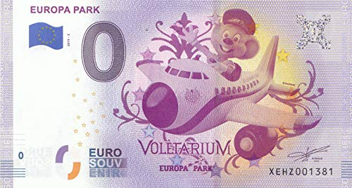 Generisch 0 Euro Schein Europa Park Voletarium 2019-2 - Null Euro Souvenier Banknote mit Verschiedenen Sehenswürdigkeiten