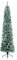 Kaemingk Albero di Natale innevato 120 cm Slim Snowy Pencil Pine Diametro 41 cm- Albero salvaspazio vetrine Negozio