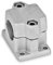 Flansch-Klemmverbinder, Bohrung 25mm / blank