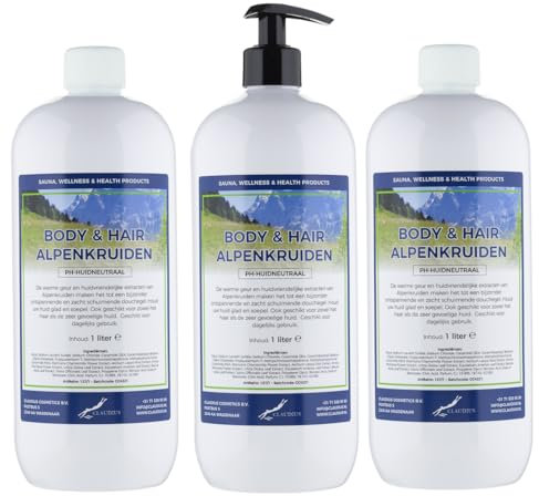 Body & Hair Alpenkräuter 3 x 1 Liter - mit kostenloser Pumpe