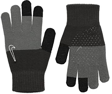 Nike Unisex – Erwachsene Knitted Tech and Grip Handschuhe, Grau, S/M