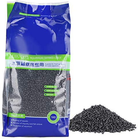 Zerodis 1kg Aquarium Gravel River Rock, Aquarium Landschaftsbau Dekoration Wasserpflanzen Schlamm Aquarium Boden Kies Zubehör Fischtanks Colourfast Fast Dekorative Kies