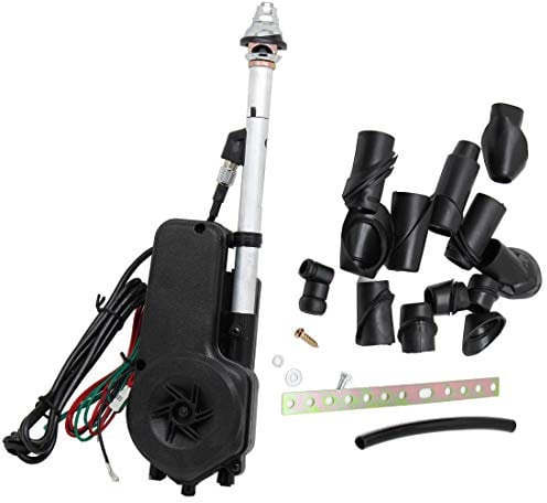 RED WOLF Car Electric Aerial FM/AM Automatic Power Antenna Kit for Honda Ford Toyota Opel Peugeot Jeep Jaguar Mercedes Vauxhall Nissan 12V