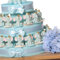 Viale Magico Elefantino Bimbo Statuina con Corona Torta Bomboniere Nascita Pensierini Primo Compleanno Originali Bimbo (Torta da 20 pezzi)