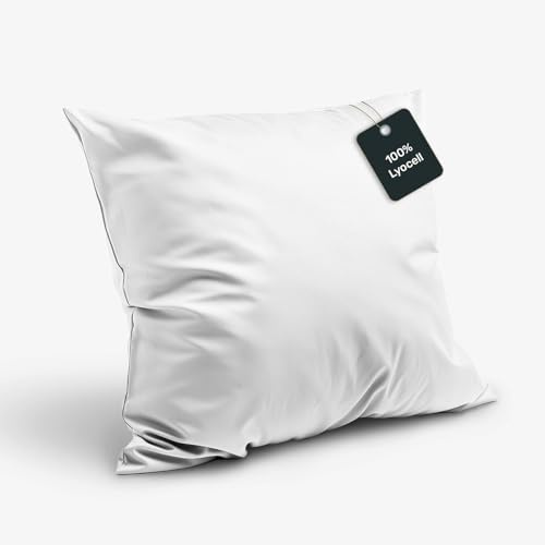 twenty:three® | Kissenbezug 40x80 cm Pure White - 100% Tencel™ Lyocell (Lyocellfasern) - Kissenhülle, Kopfkissenbezug, Reißverschluss, Ultraweich, Hochwertig, Ganzjährig
